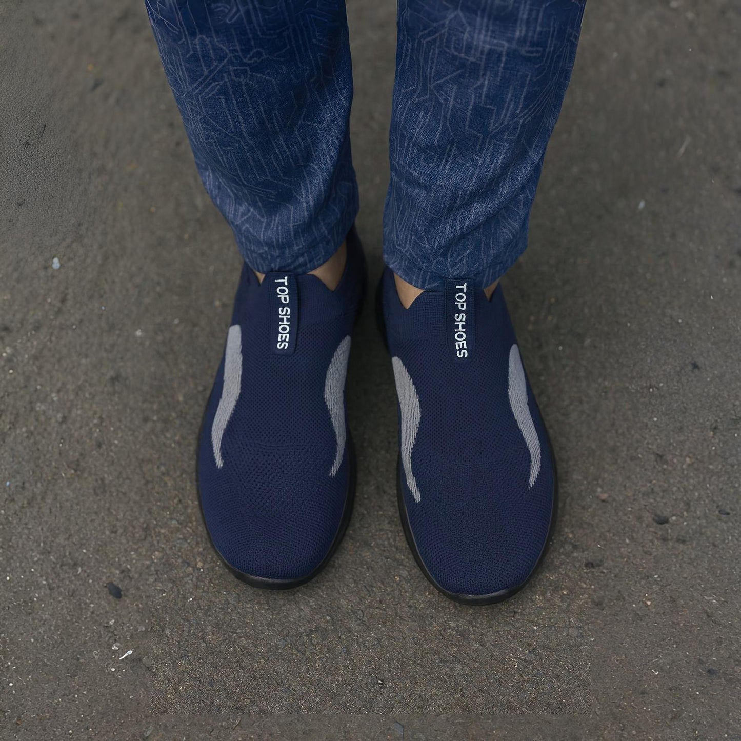 MeshKnit Runner Sneaker — Pattern Edition