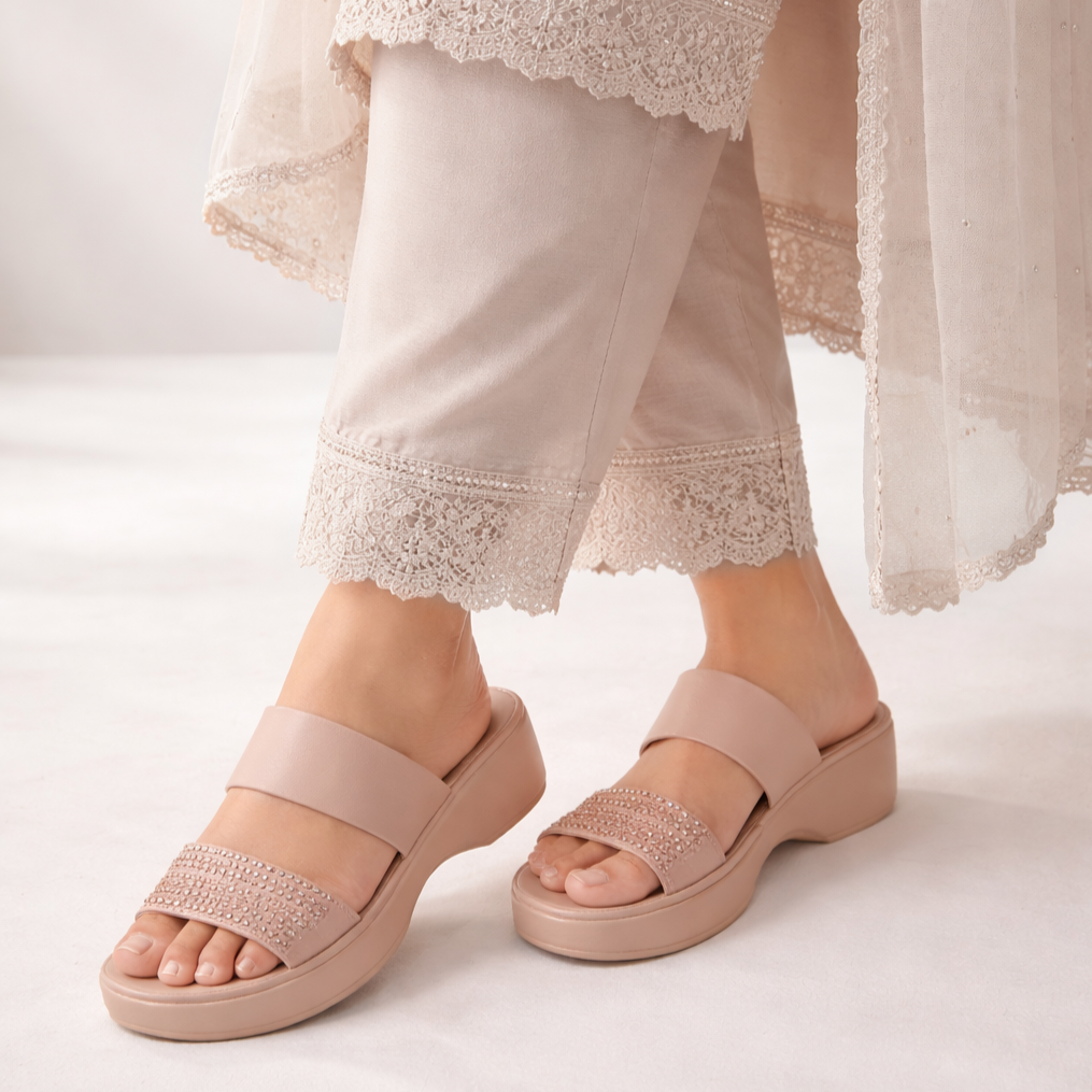 đĄ Mavonn Comfort Wedge Slipper Sandal â¨