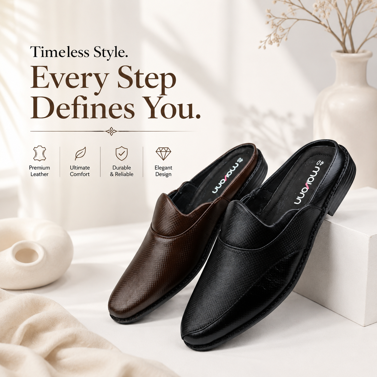 đ Mavonn Executive Mule OG Leather â¨