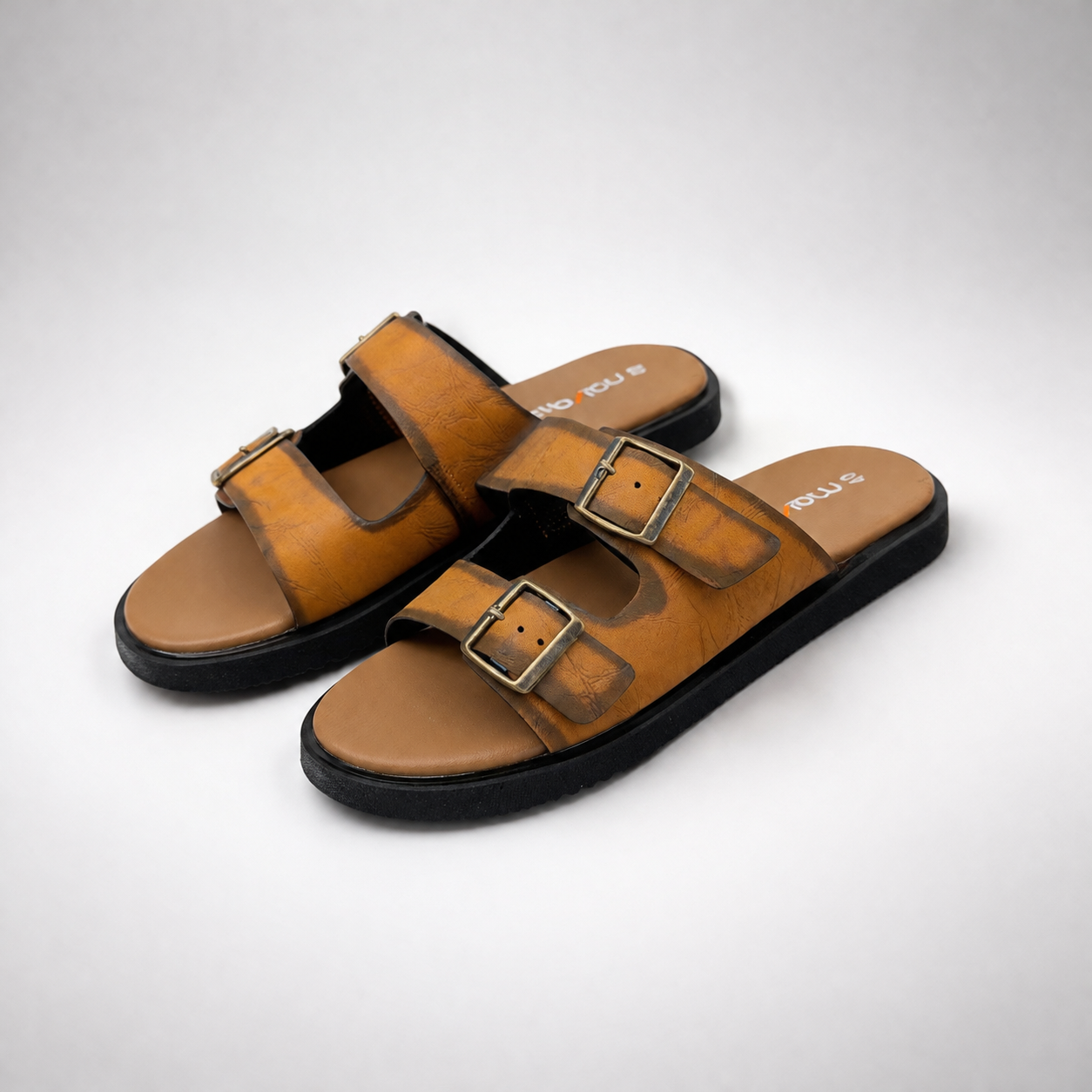 đ Mavonn Heritage Buckle Slide â OG Leather