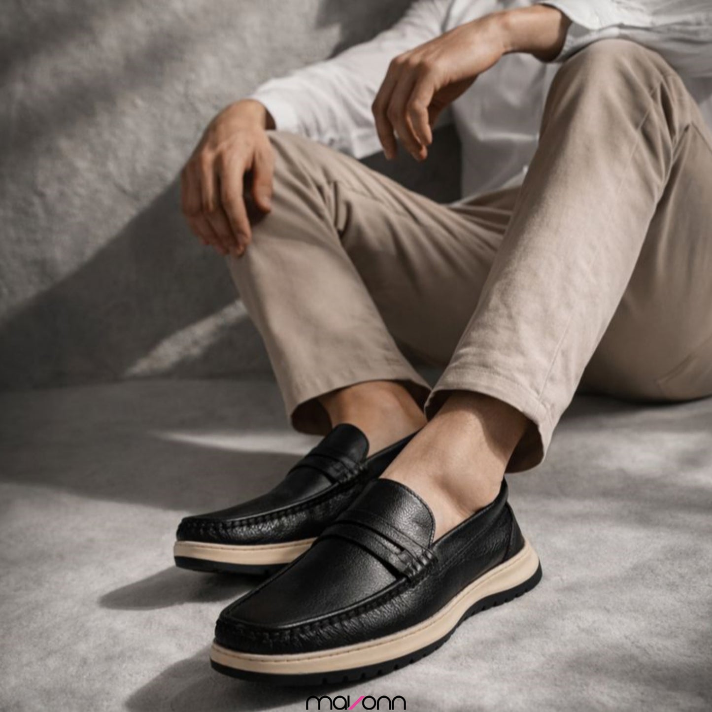 Mavonn RelaxFit Leather Loafer EVA Sole