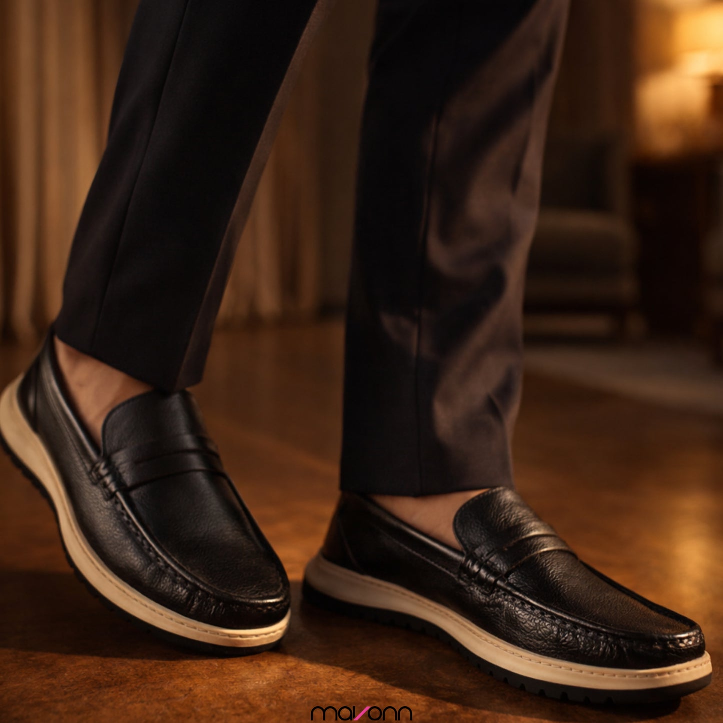 Mavonn RelaxFit Leather Loafer EVA Sole