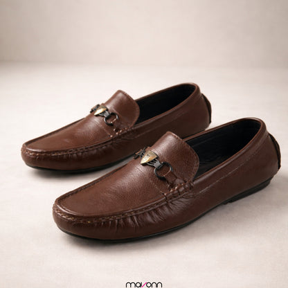 Mavonn RelaxFit Leather Loafer – Buckle Edition