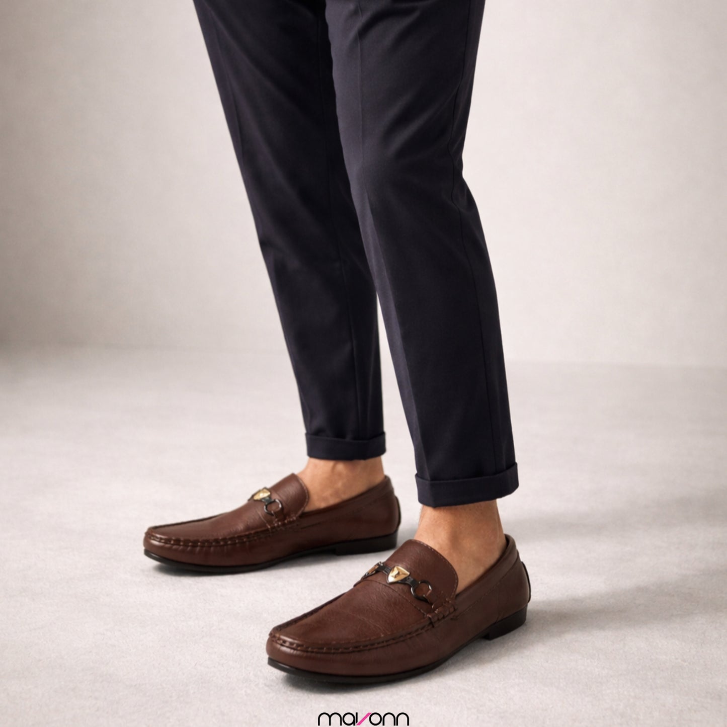 Mavonn RelaxFit Leather Loafer – Buckle Edition