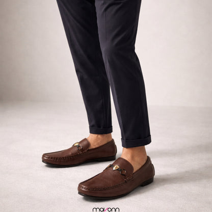 Mavonn RelaxFit Leather Loafer – Buckle Edition