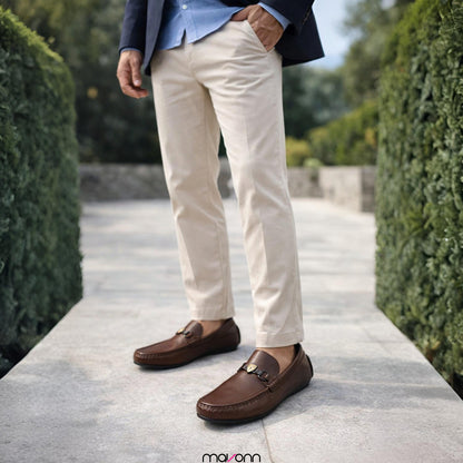 Mavonn RelaxFit Leather Loafer – Buckle Edition