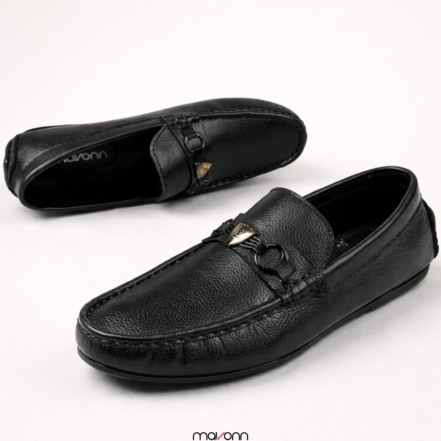 Mavonn RelaxFit Leather Loafer – Buckle Edition