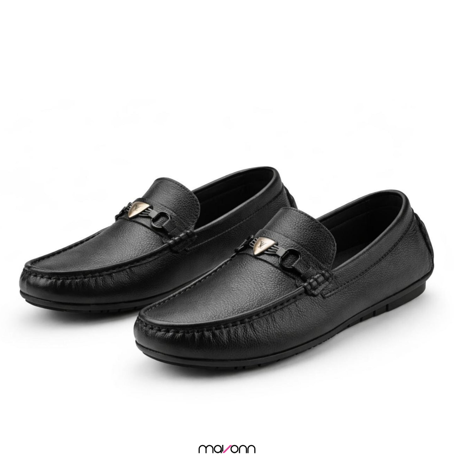 Mavonn RelaxFit Leather Loafer – Buckle Edition