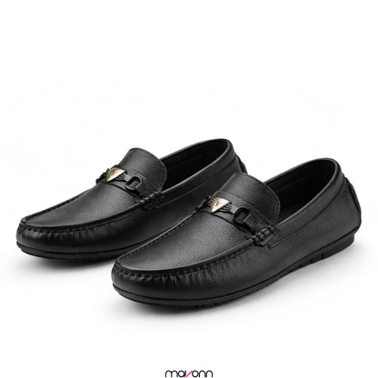 Mavonn RelaxFit Leather Loafer – Buckle Edition