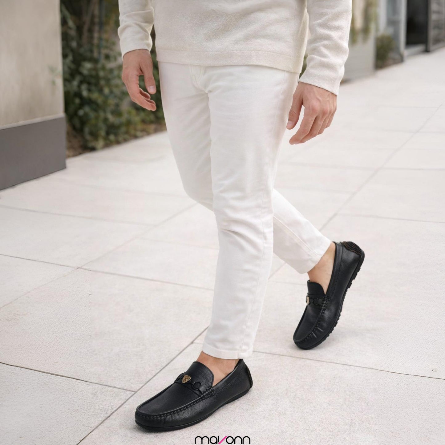 Mavonn RelaxFit Leather Loafer – Buckle Edition