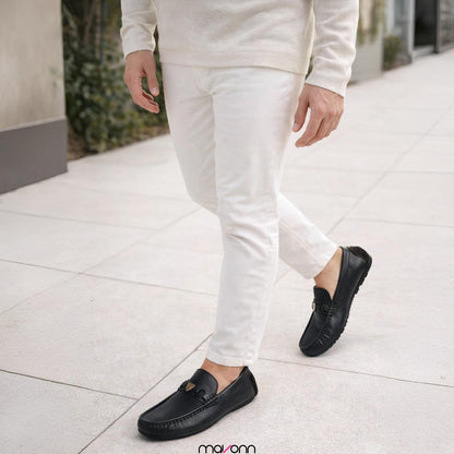 Mavonn RelaxFit Leather Loafer – Buckle Edition