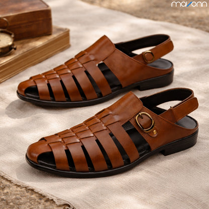 👞 Mavonn Noir Strap Sandal