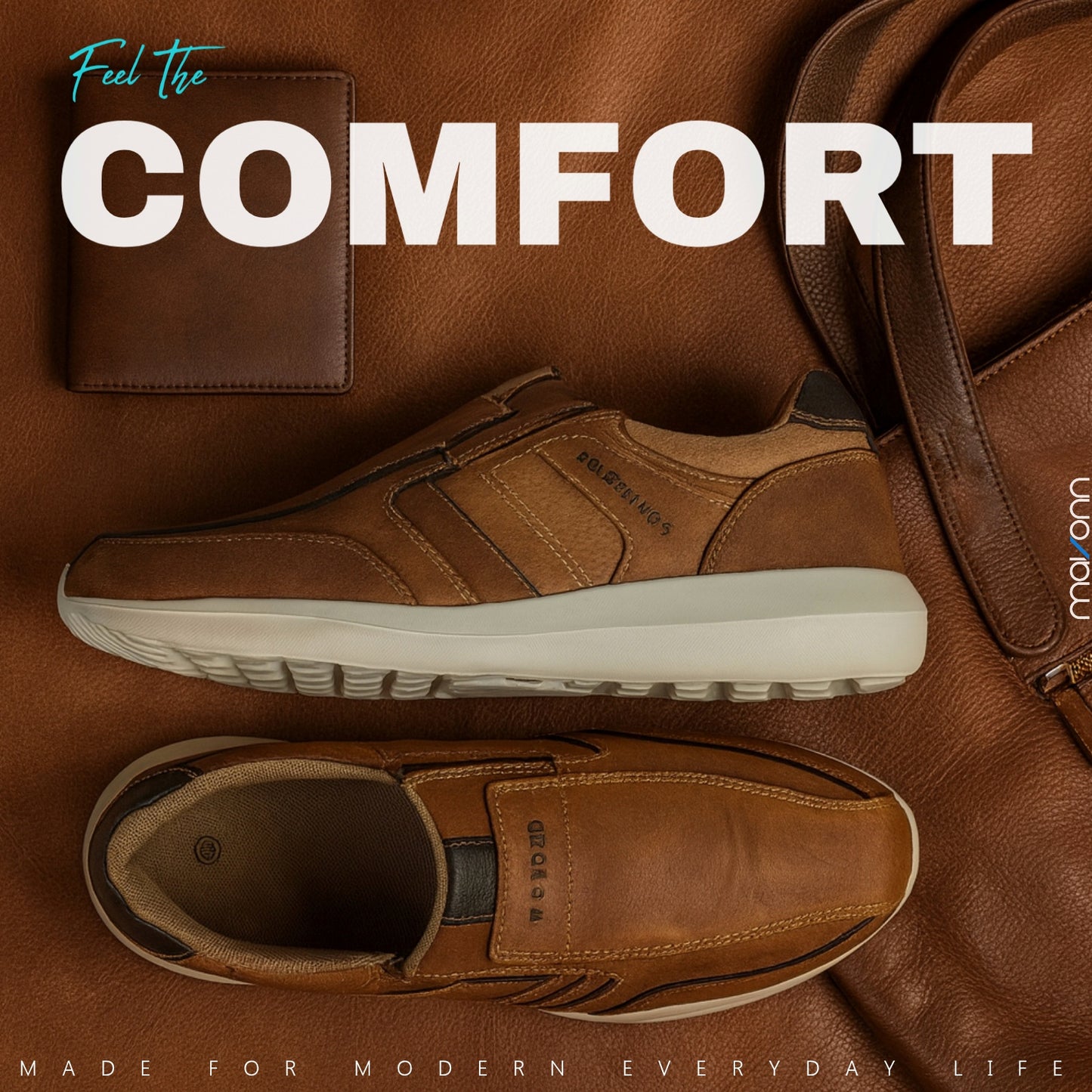 Men’s Premium Brown Slip-On Shoes