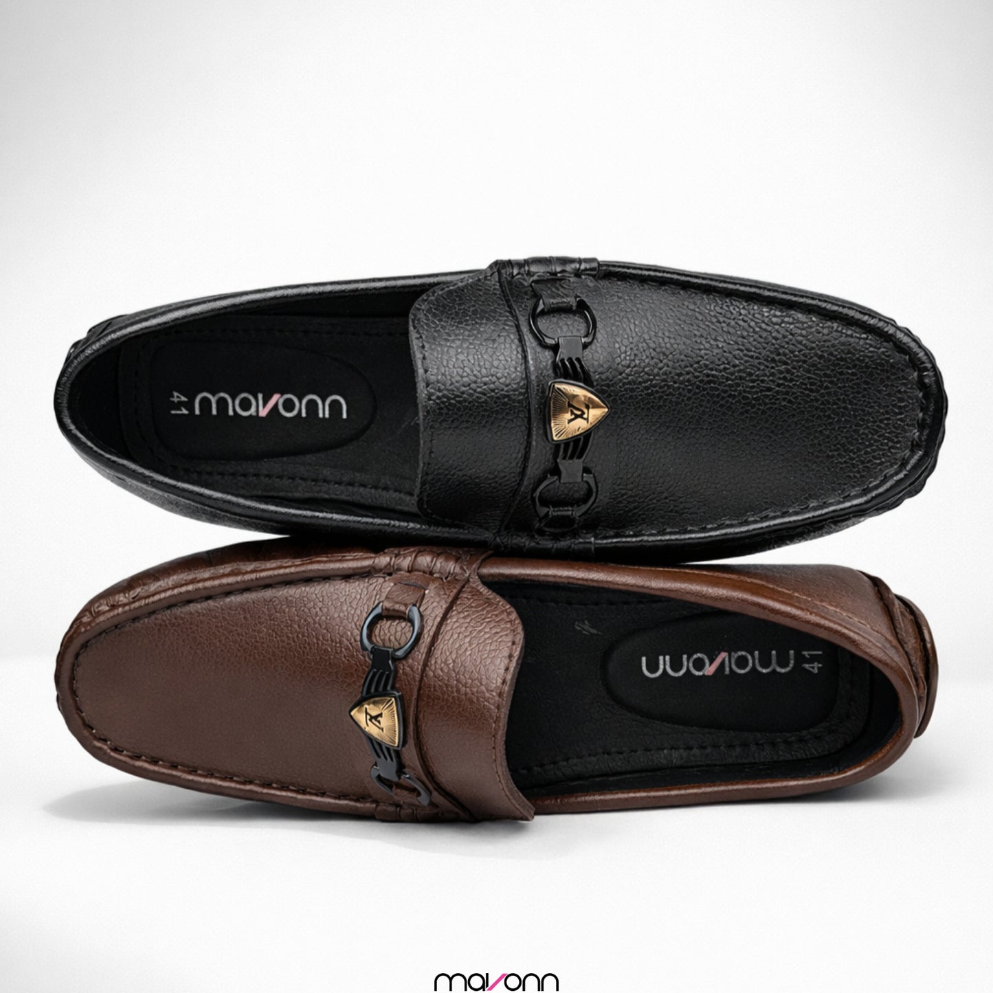 Mavonn RelaxFit Leather Loafer – Buckle Edition