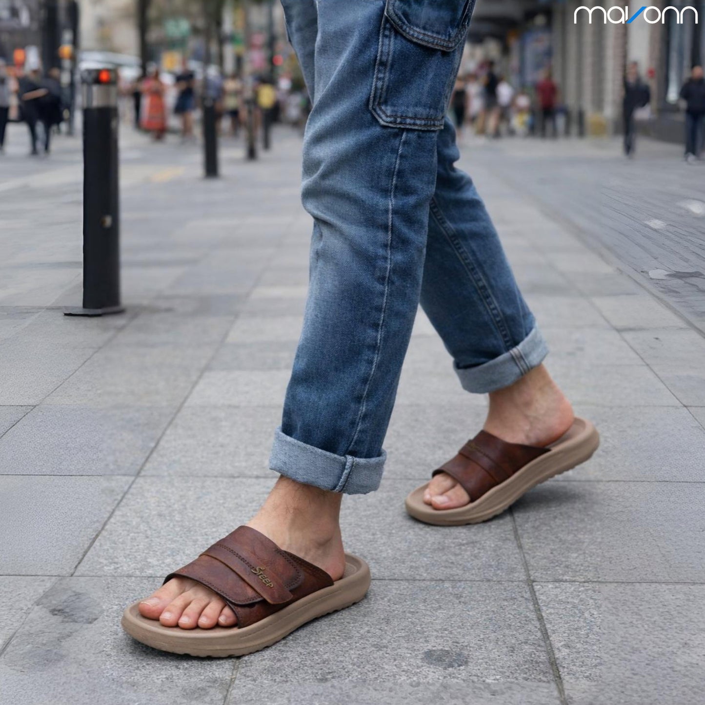 Mavonn Leather Flex Slip On 🚶