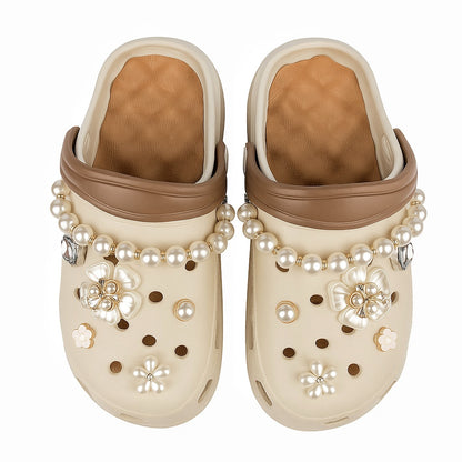 Women Pearl Charm Crocs