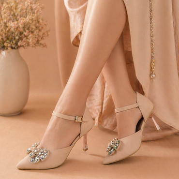 Mavonn Crystal Bloom Heels 👠✨