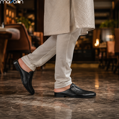 🌿 Mavonn Floral Prestige Half Loafer – OG Leather