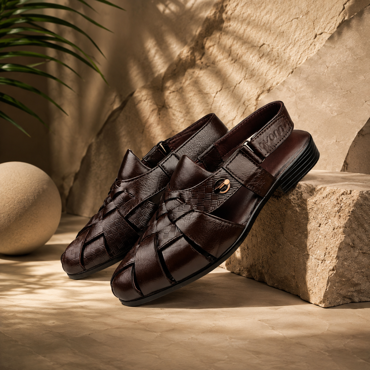 🤎 Mavonn Heritage Woven Sandal