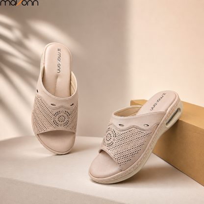 🌸 Mavonn Floral Comfort Wedge Sandal