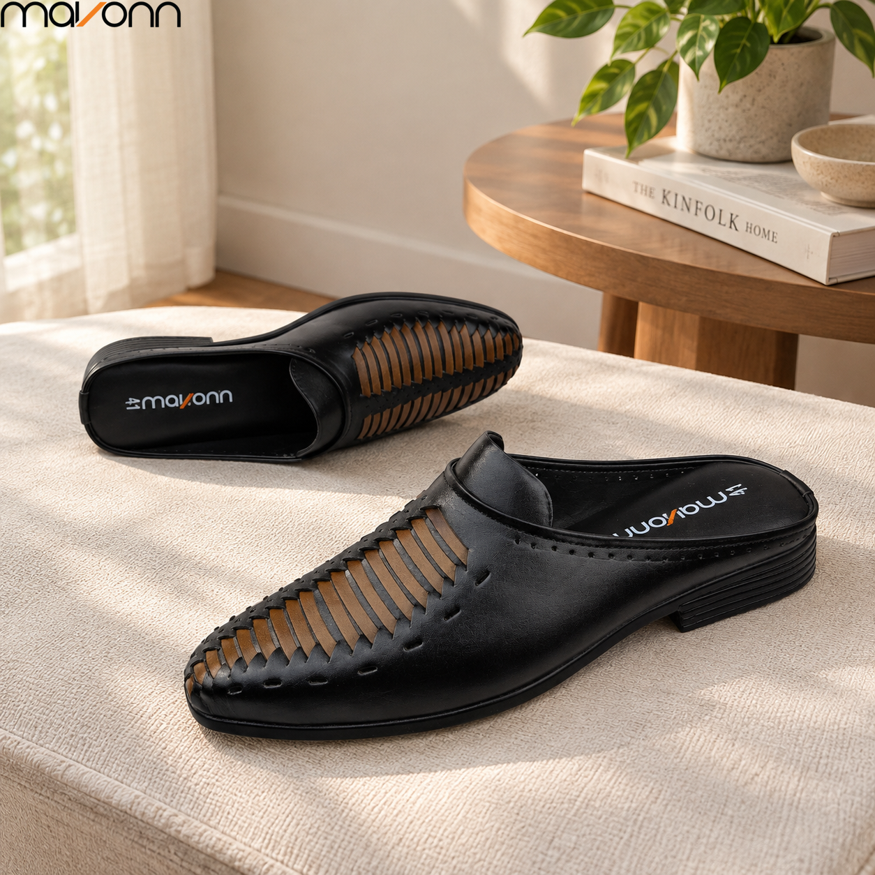 👞 Mavonn Elite Woven Half Loafer