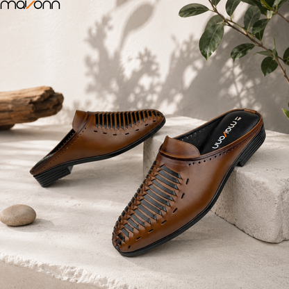 👞 Mavonn Elite Woven Half Loafer