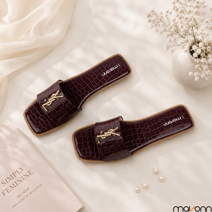 👡 Mavonn Luxe Croc Slide