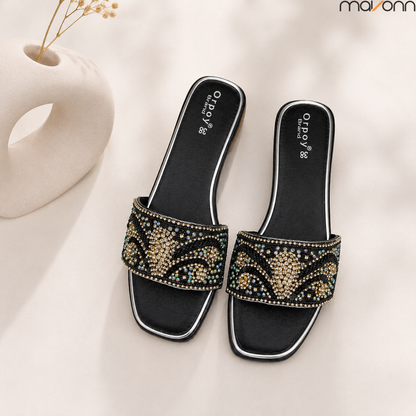 ✨ Mavonn Royal Pearl Embellished Flats