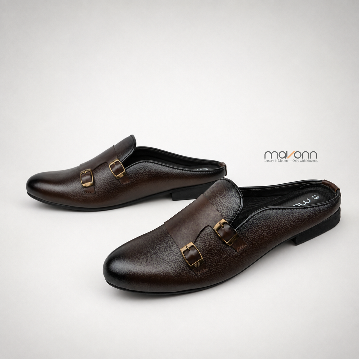 👞 Mavonn Regal Double-Buckle Mule