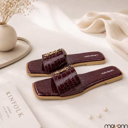 👡 Mavonn Luxe Croc Slide