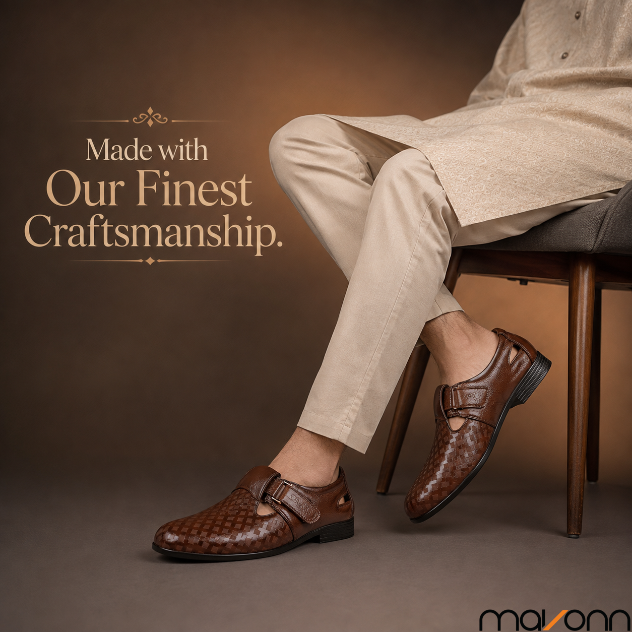👞 Mavonn Signature Weave Sandal
