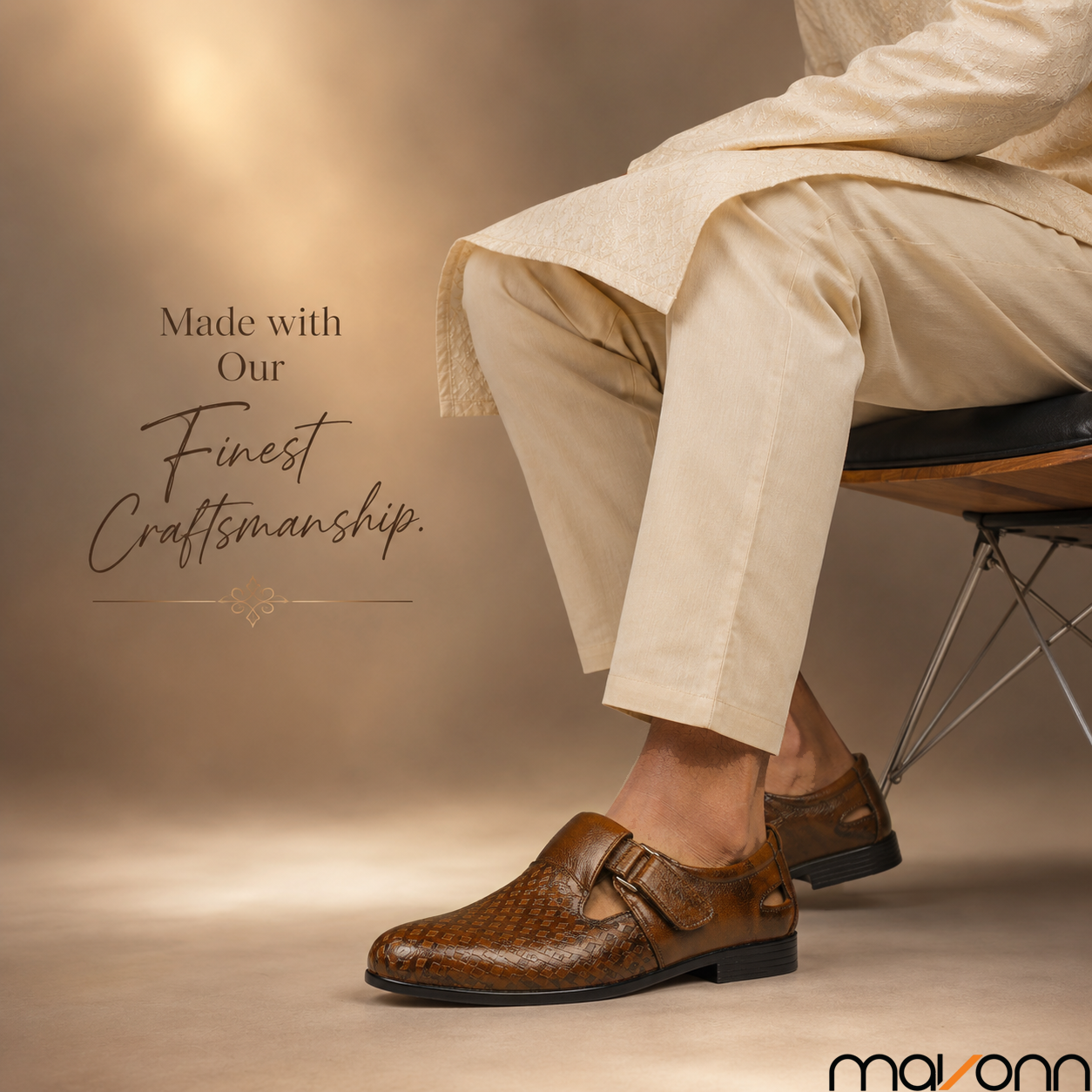 👞 Mavonn Signature Weave Sandal