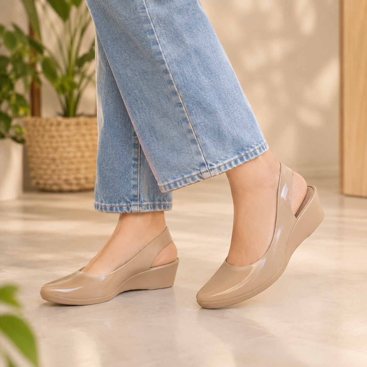 👠 Mavonn Comfort Slingback Wedge