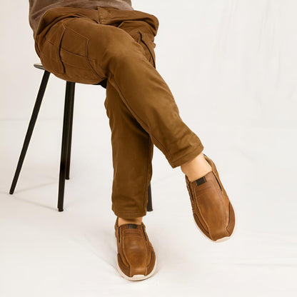 Men’s Premium Brown Slip-On Shoes
