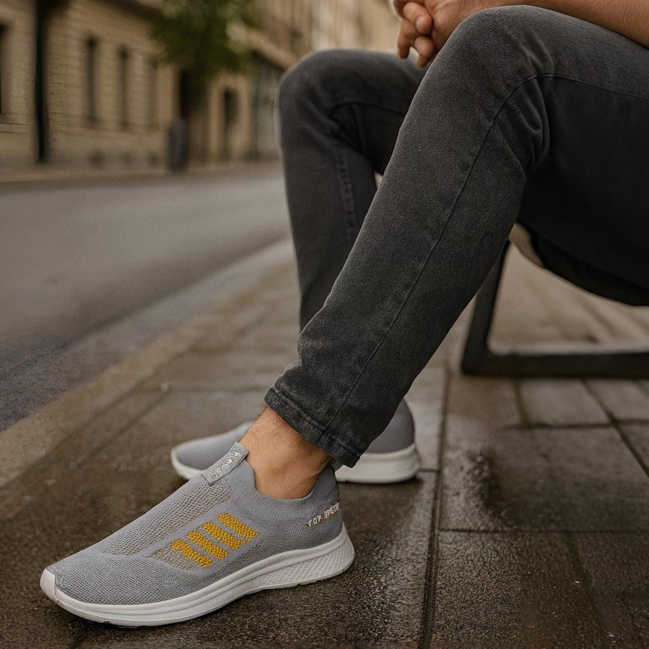 MeshKnit Runner Sneaker — Pattern Edition