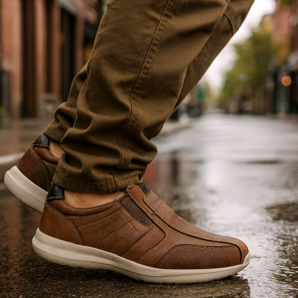 Men’s Premium Brown Slip-On Shoes