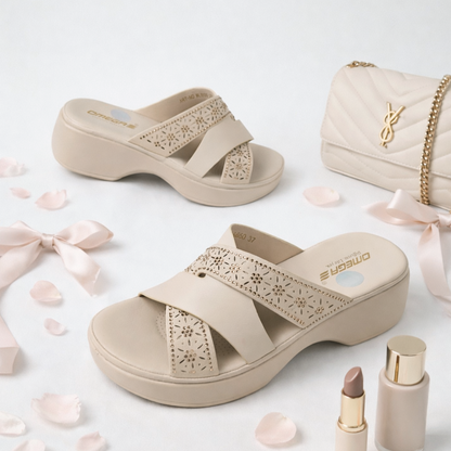 👡 Mavonn Comfort Cross-Strap Wedge Sandal