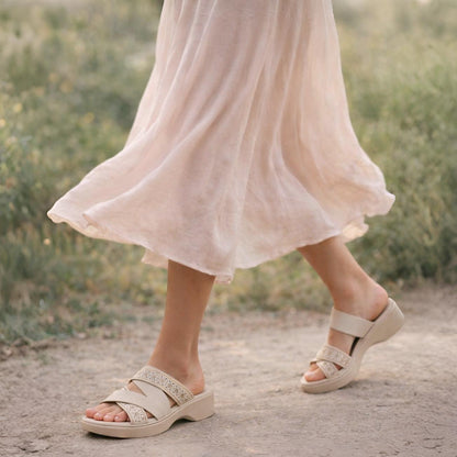👡 Mavonn Comfort Cross-Strap Wedge Sandal