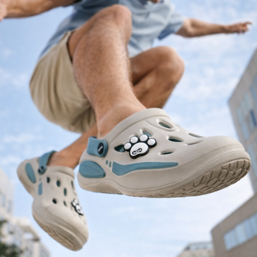 Boys Urban Flex Clog Grey Blue Edition 🎨