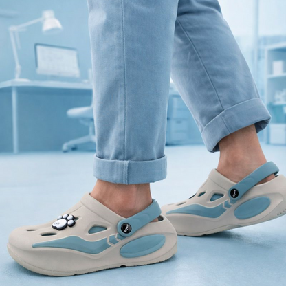 Boys Urban Flex Clog Grey Blue Edition 🎨