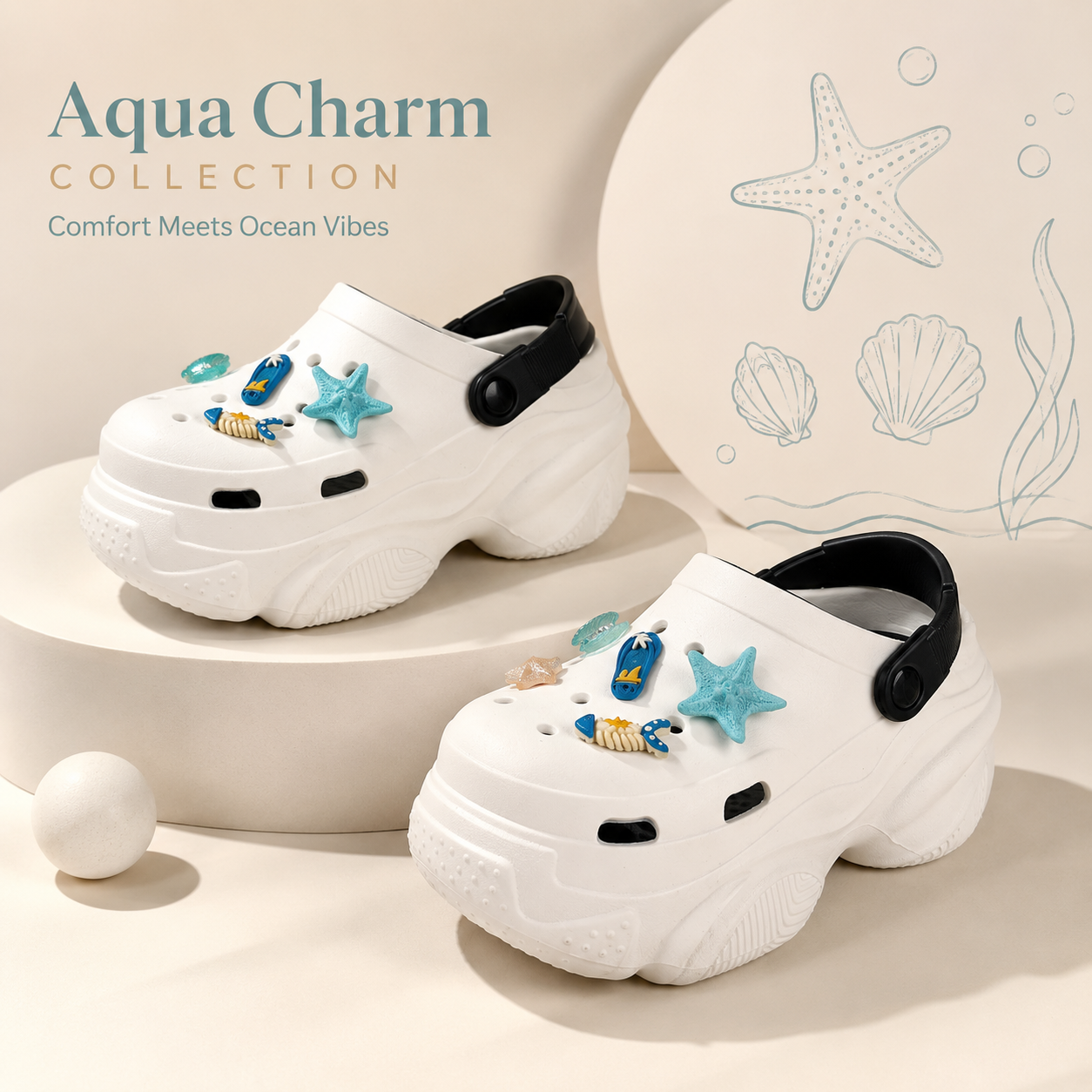 👟 Mavonn Aqua Charm Clog 🌊✨