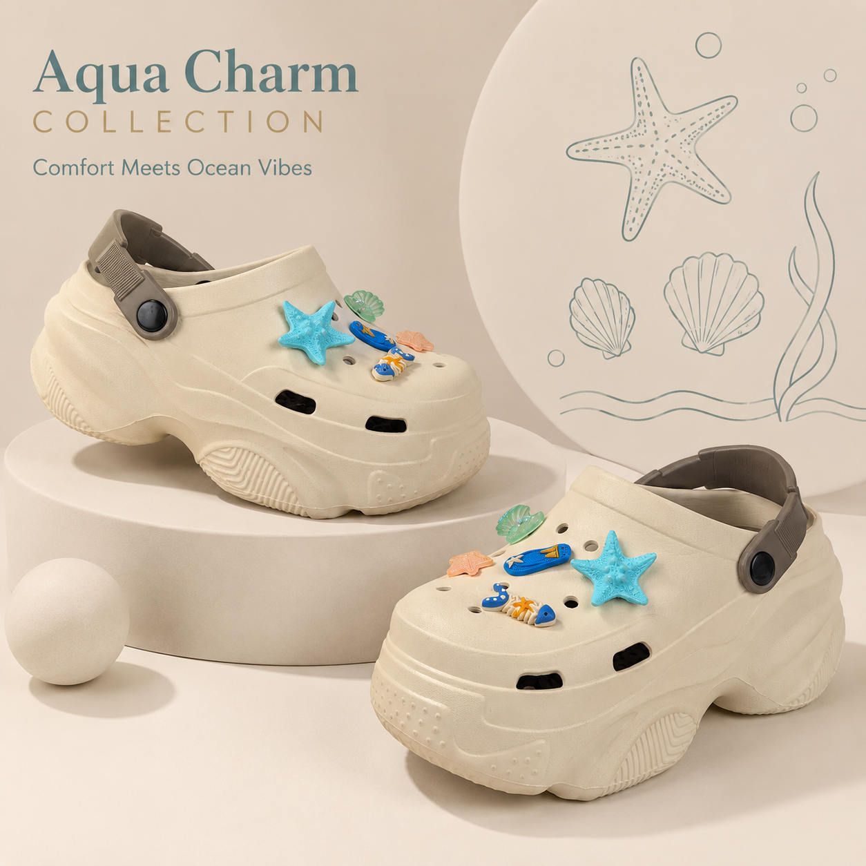 👟 Mavonn Aqua Charm Clog 🌊✨