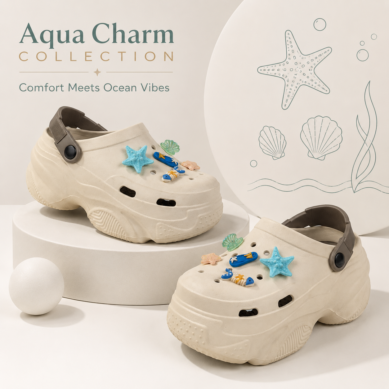 👟 Mavonn Aqua Charm Clog 🌊✨