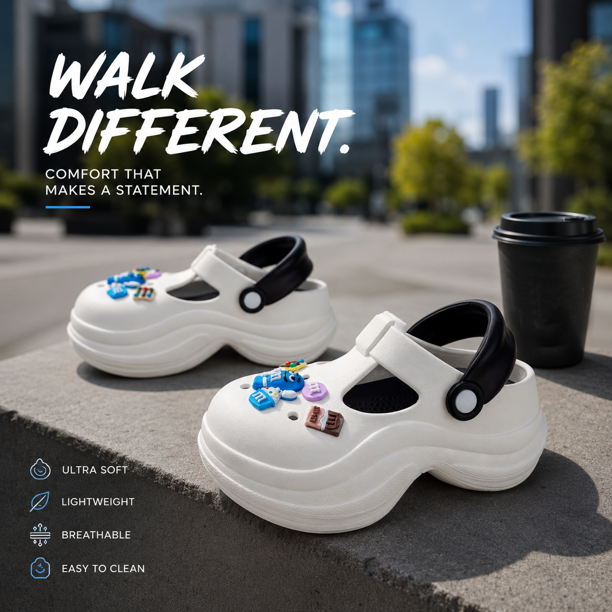 ☁️ Mavonn Cloud Charm Clogs