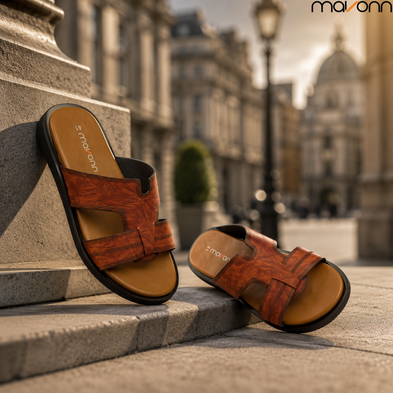 👞 Mavonn Heritage Drift Slide – OG Leather✨