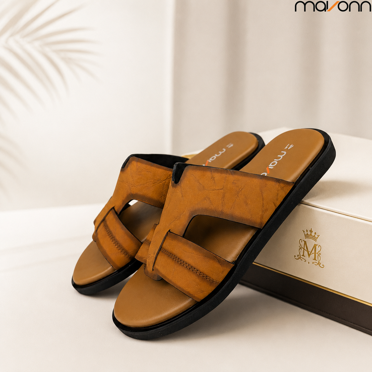 👞 Mavonn Heritage Drift Slide – OG Leather✨