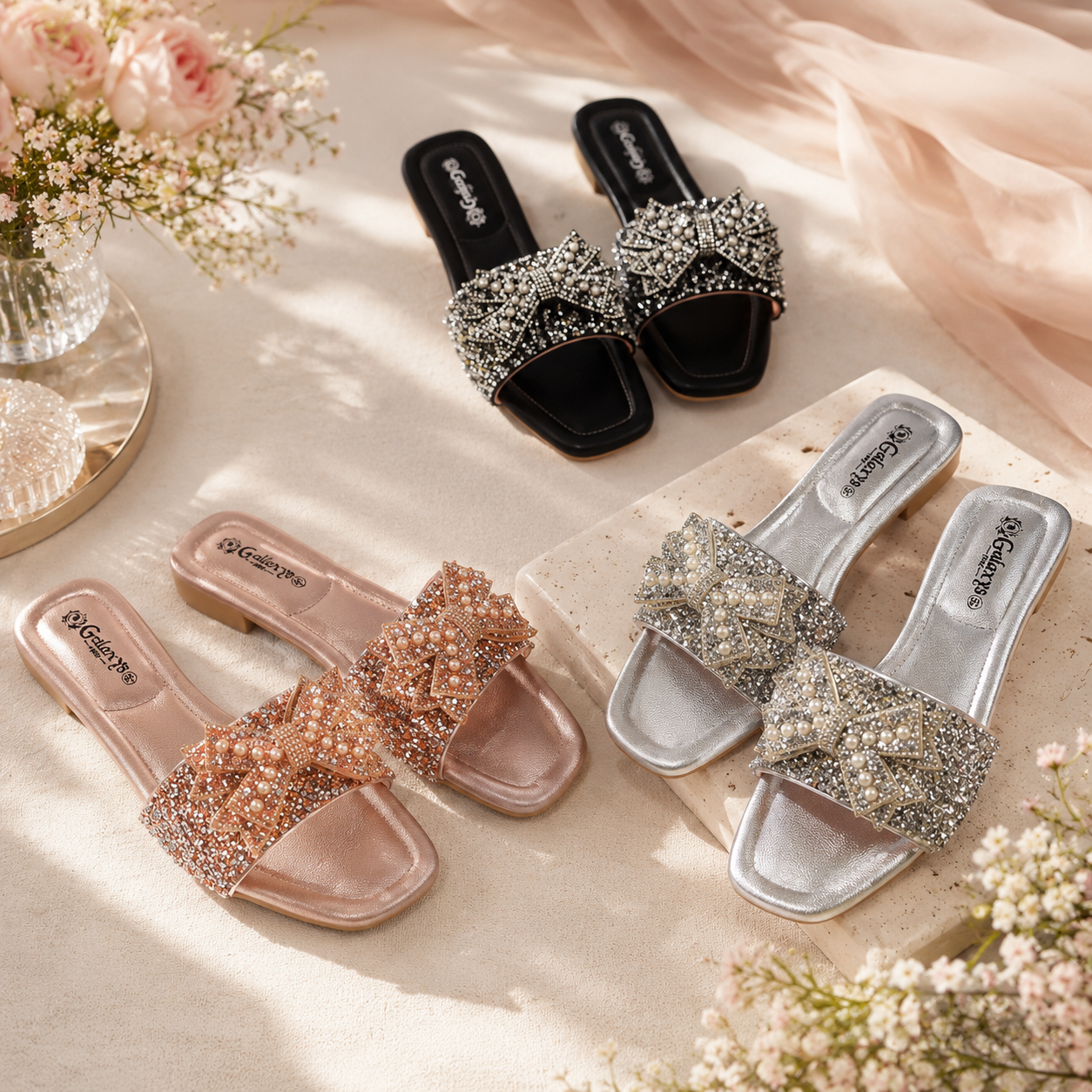 👡 Mavonn Crystal Grace Slide ✨