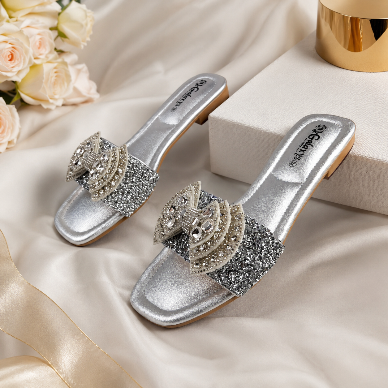👡 Mavonn Crystal Rosé Slide
