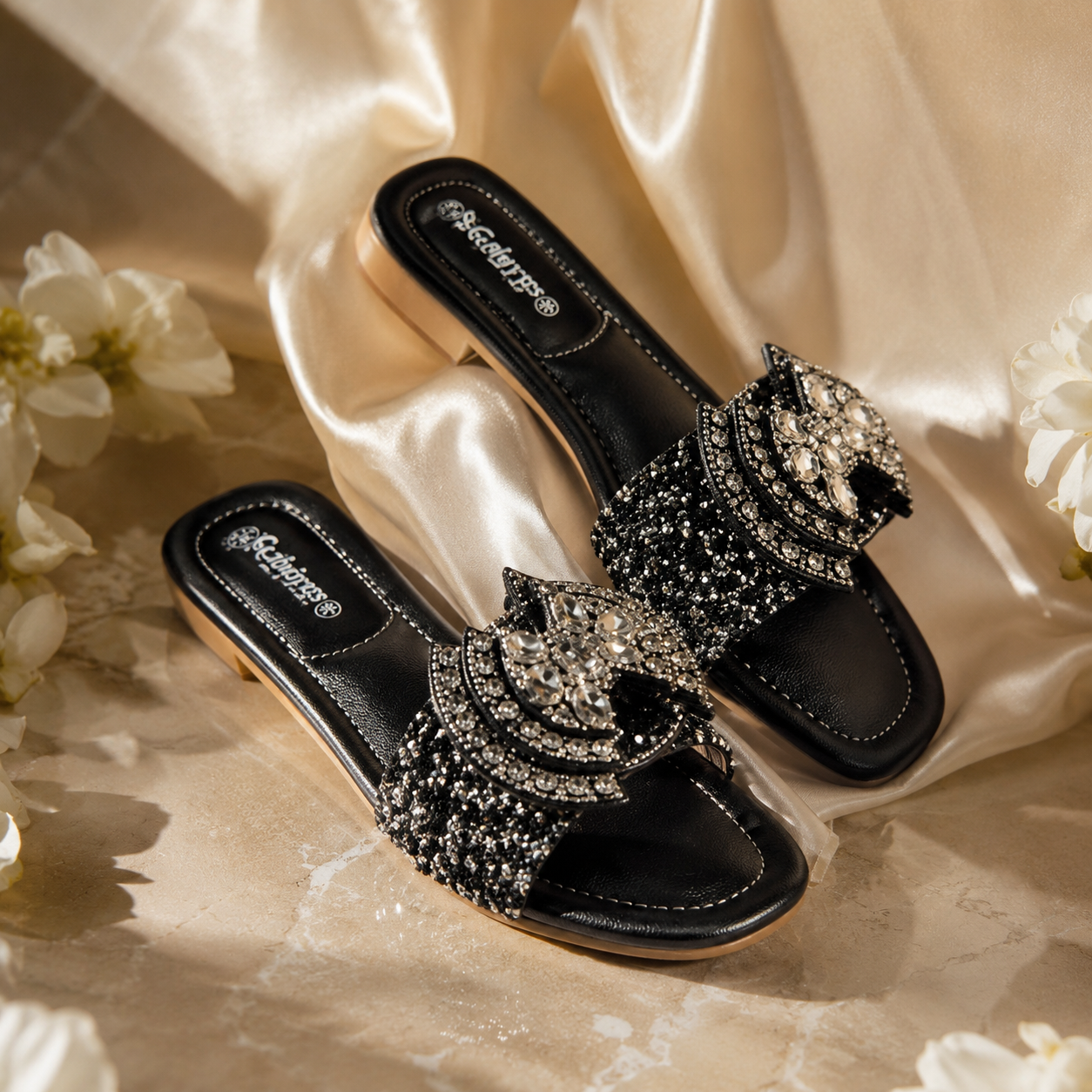 👡 Mavonn Crystal Rosé Slide