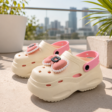 👡 Mavonn CloudStep Platform Clog Bow Edition